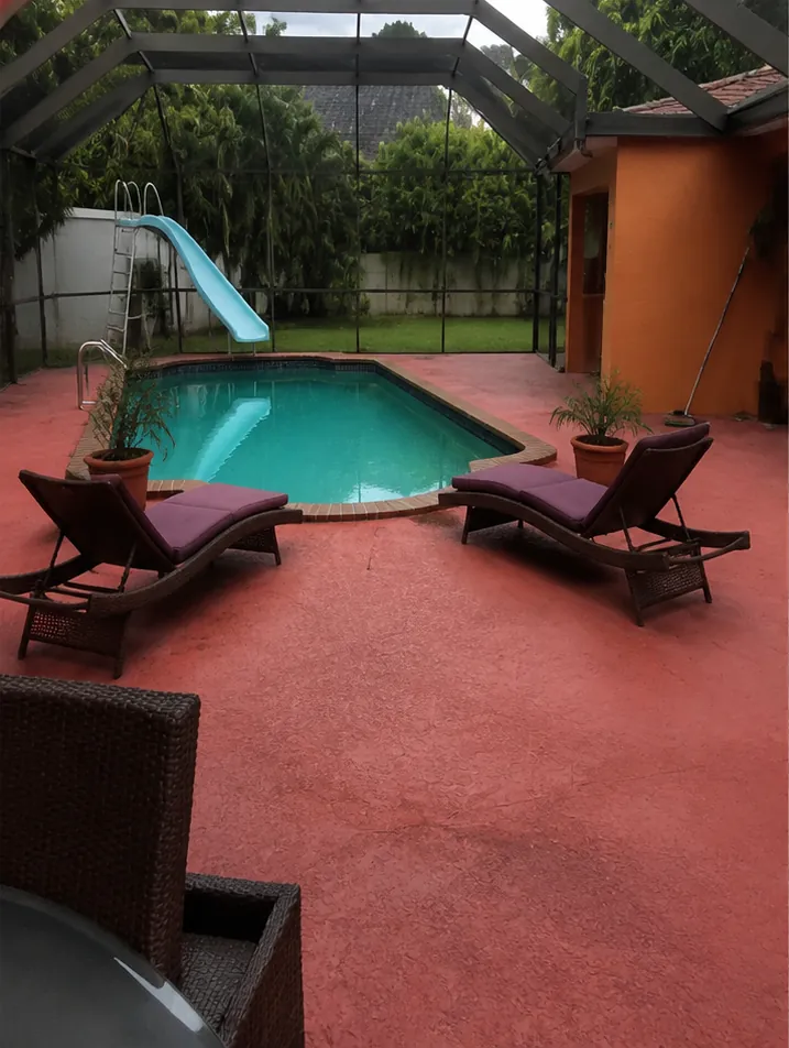 Pool remodel & resurfacing — Before