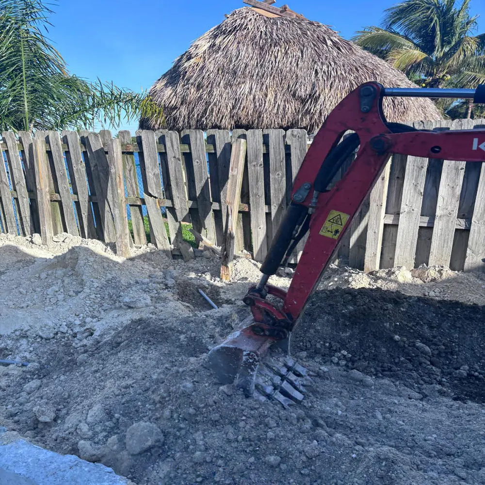 Pool excavation in progress