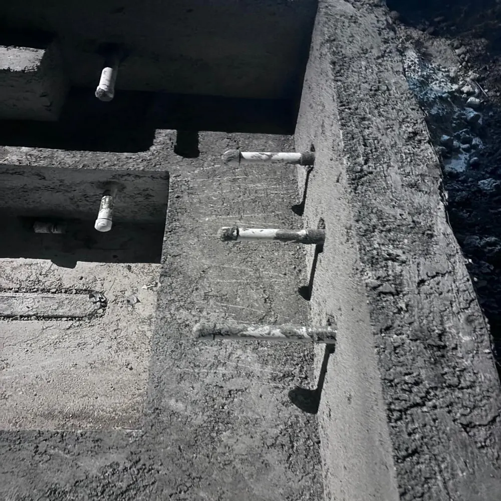 Finished concrete pool shell
